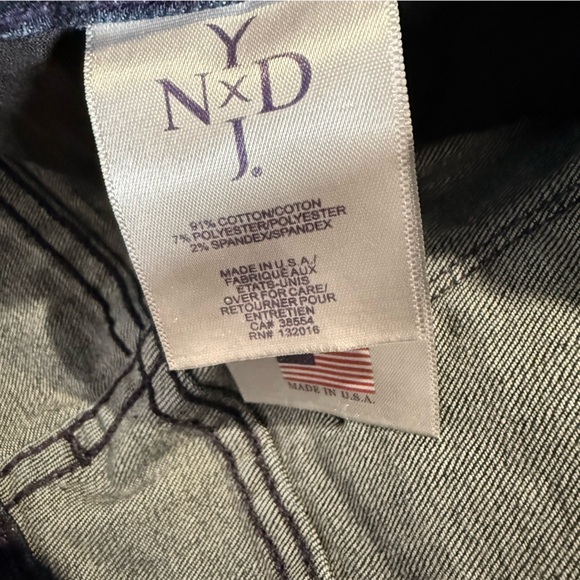 NYDJ Women's Alina Ankle Skinny Jeans 12 Dark Wash Distressed Denim Shapewear - Picture 7 of 9